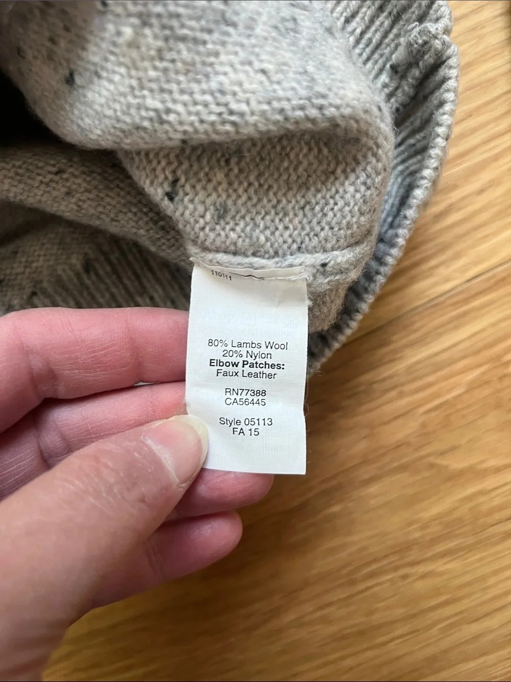 J. Crew Men’s Lambswool Donegal Elbow- Patch Sweater size M